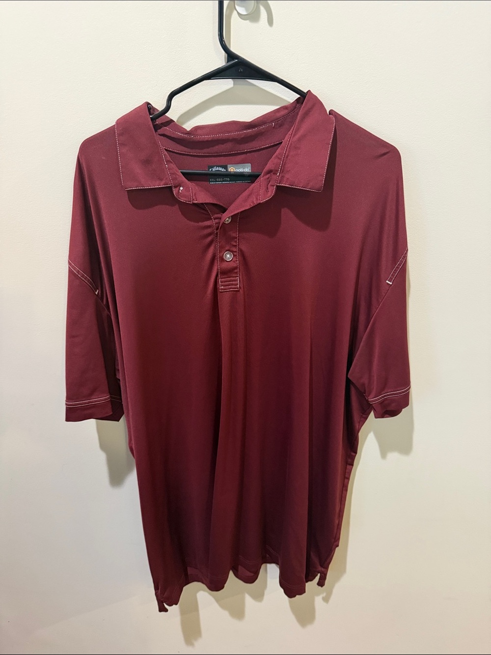 Callaway Maroon Men's Polo Shirt
